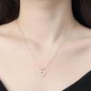 925 Silver Gold Plated Unique Heart Necklace