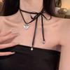 Розовая лента ремешок Love ожерелье чокер Pure Desire девичья ключица цепочка шея балетные аксессуары лето