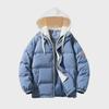Unisex Winter Cotton-Padded Hooded Jacket - Loose, Versatile, Thick, and Warm for Couples