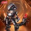 Строительный блок Jaki Toy Bk001 Знак зодиака Серебряная чешуя Механический змей Головоломка Сборка Детская новогодняя модель Национальная модная игрушка Подарок