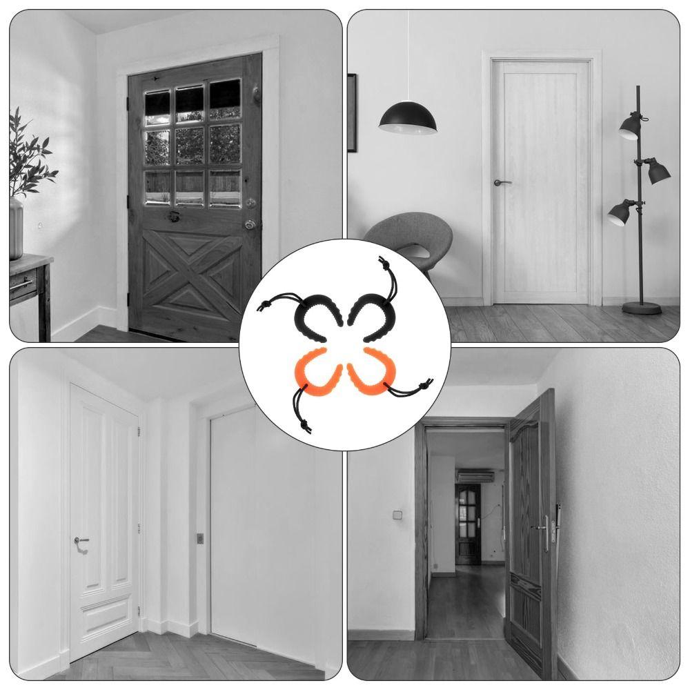 2Pcs Silent Anti-Pinch Hand Guard Anti-collision Door Block C-Shaped Door Stopper Bedroom