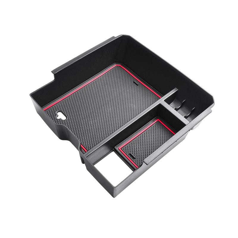 Car Armrest Storage Box Tray Console Organizer Holder for Ford Ranger&Ranger Raptor 2024 Electric handbrake Interior Accessories