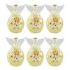 Four Cart Cute Handmade Glass Printemps [Angel Bell] X 6-Piece Set