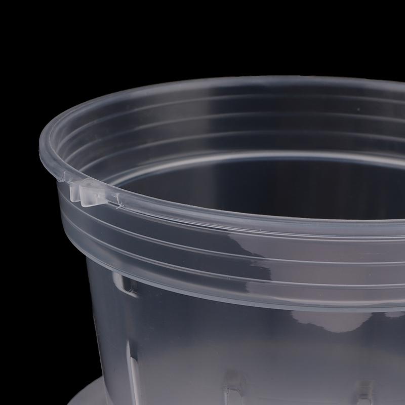 1 шт. горшки для орхидей с пластиковым поддоном, питомник, кашпо, прозрачные отверстия, гидропонный стаканчик, контейнер для растений, садовые принадлежности