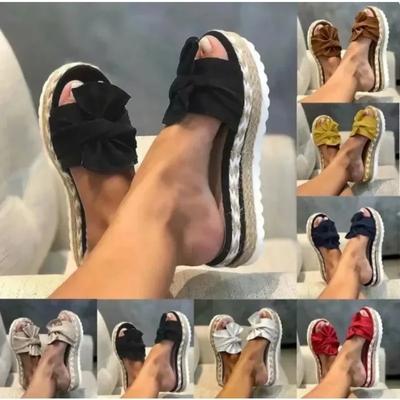 Сандалии, женские босоножки на каблуке и танкетке, женские босоножки на платформе, летние тапочки Sandalias Mujer, элегантная летняя обувь