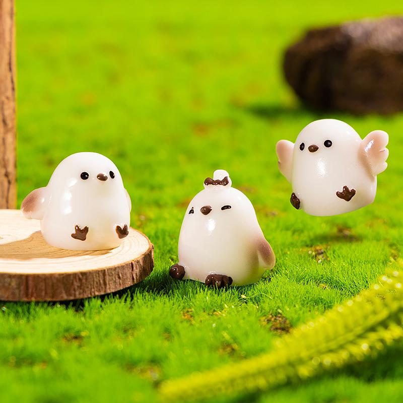 Настольное креативное 3D украшение Tit, смола, имитация маленькой птички, DIY миниатюрный декор для ландшафта, аксессуар для экрана дисплея автомобиля