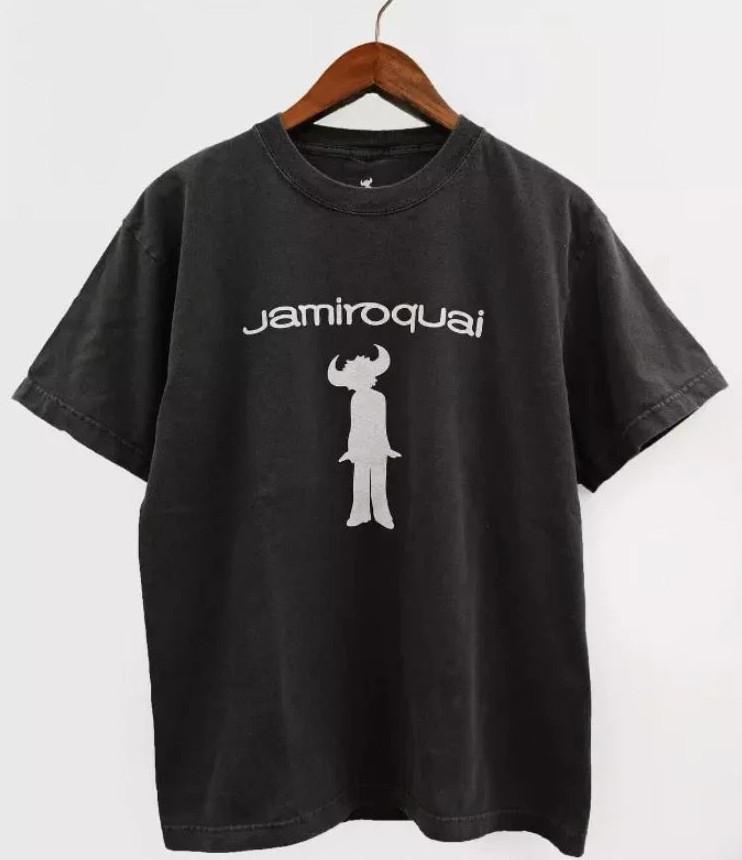 Группа Jamiroquai 90-х Графическая футболка с коротким рукавом Унисекс Новая Черная футболка S-5XL