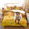 Cute Dog Bedding Set Single Twin Full Queen King Size Pet Dog Bed Set Aldult Kid Bedroom Duvetcover Sets 3D Print 030