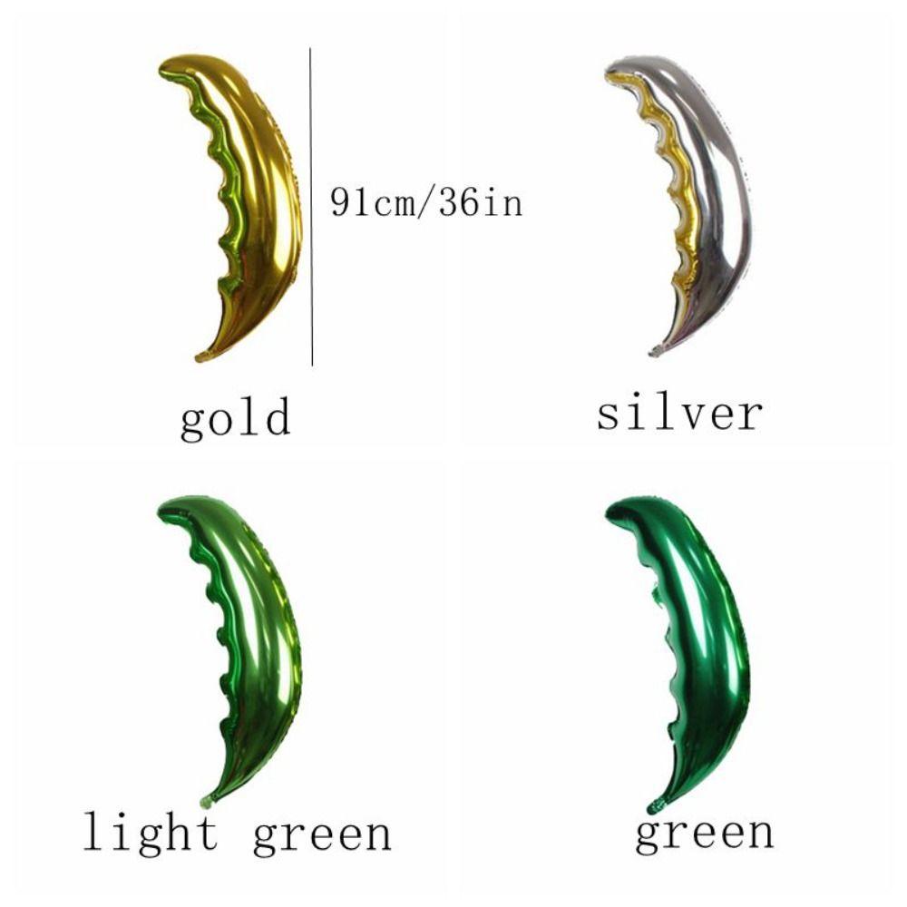 Durable Palm Tree Leaf Balloons Aluminum Foil Palm Leaf Balls Baby Shower