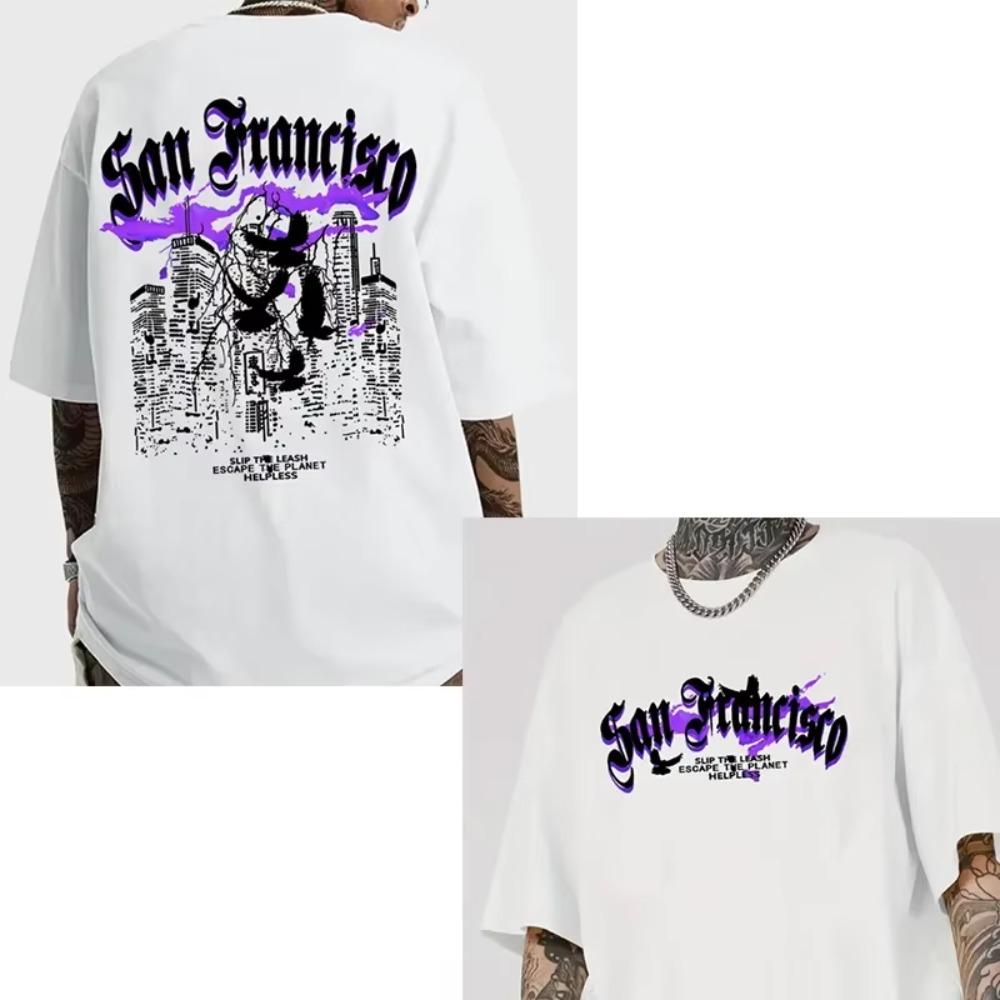 Высококачественная хлопковая мужская футболка с короткими рукавами в стиле хип-хоп, рок, ретро, летняя свободная футболка с круглым вырезом унисекс