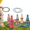 Kids Ring Toss Game Set with Fake Bottle Rings Early Educational Toy Fun Stacking Ring Outdoor Sport for Exercise & Family