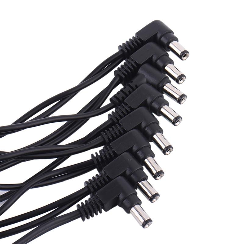 Guitar Pedal Board Daisy Chain Power Supply Cable, 3/4/5/6/8 Way Guitar Power Supply Cord Power Cable Chain for Guitar