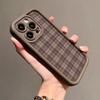 Ретро Клетчатый Принт Противоударный Чехол для Телефона для Iphone 16 15 14 13 12 11 17 Pro Max 16 Plus 17Air Мягкий Силиконовый Чехол Coque Подарок