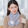 Rabbit Fur Winter Warm Scarf Plush Scarf Women'S Versatile Cross Thickened Rex Rabbit Hair Fashion Scarf