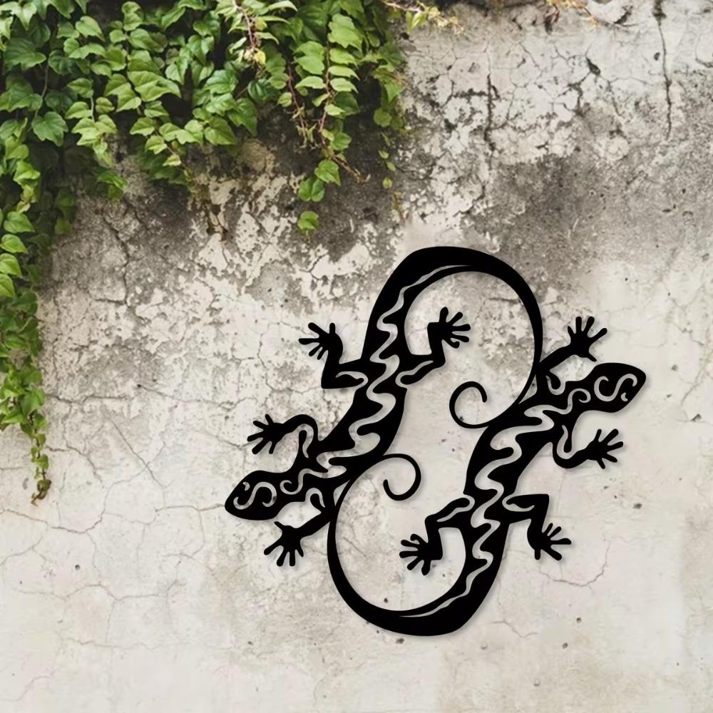 Gecko Iron Crafts Стильный декор для интерьера и улицы, идеально подходит для гостиной, спальни, прихожей и украшения стен на улице