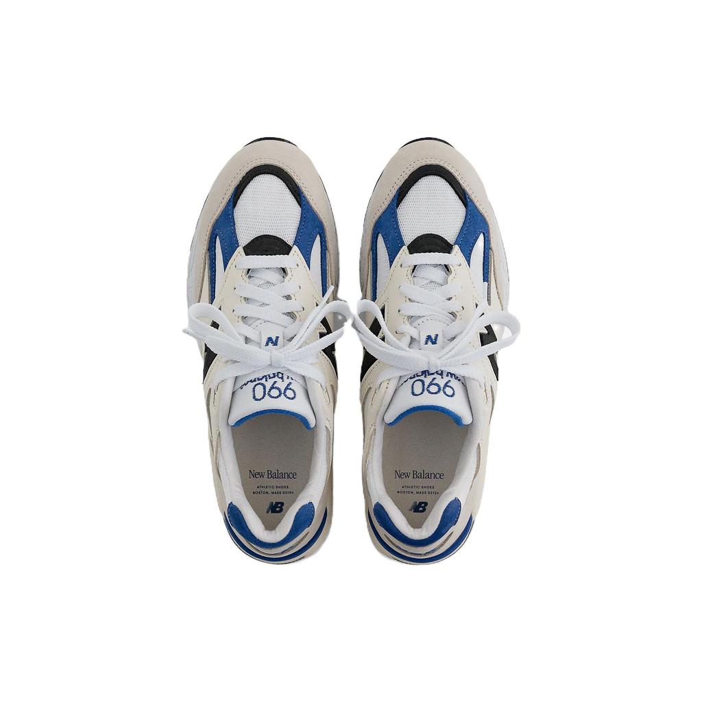 New Balance Бело-синие кроссовки унисекс Teddy Santis x 990v2 Made in USA M990WB2