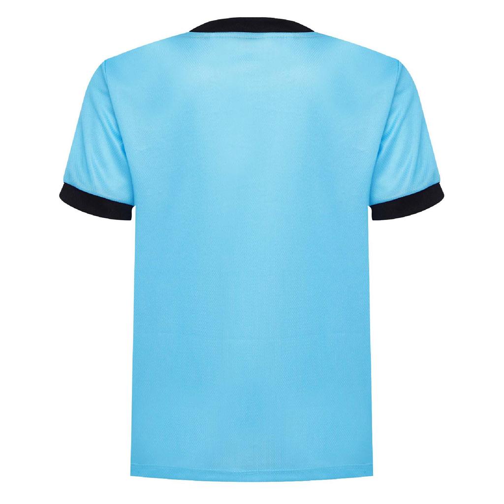 Boys Geometric Print Sports T Shirt Round Neck Short Sleeve Football Basketball Costume Top