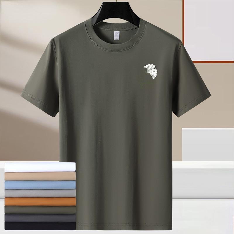 Летняя повседневная мужская футболка с принтом из мягкой хлопчатобумажной ткани