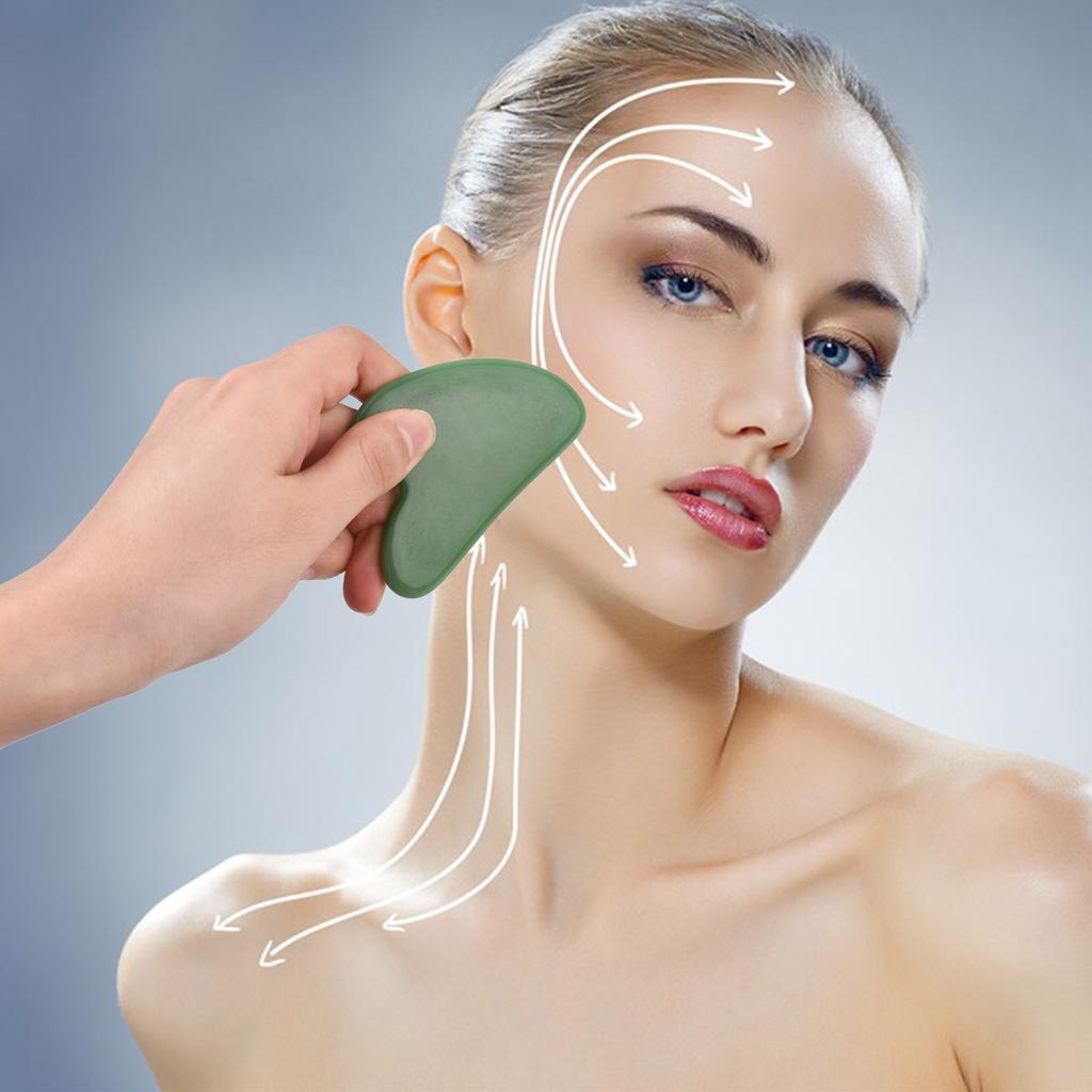 Natural Jade Face Massager Scraper Board for Face Body Facial Skin Lifting Wrinkle Remove Beauty