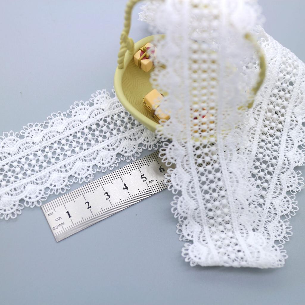 Аксессуары для одежды, Платья, Женские аксессуары, Двусторонний молочный шелк, Кружево с штрих-кодом, Вышивка, растворимая в воде, Кружево