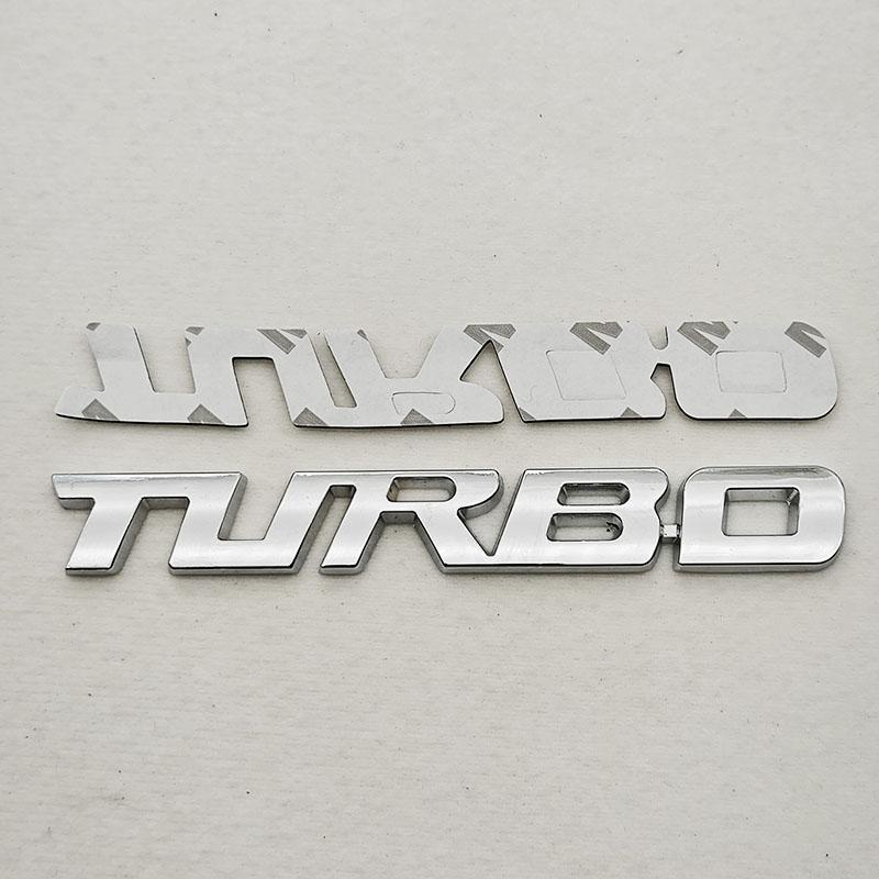 Автомобильная наклейка Турбированный Турбо Металлический сплав 3D Металлический значок Аксессуары для тюнинга автомобиля Задний багажник Боковое крыло Маркировка Декоративная