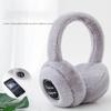 Winter Outdoor Plush Earmuffs Bluetooth Wireless Cute Warm Fur Headphones Earphones Solid Color Stereo Wireless Headset