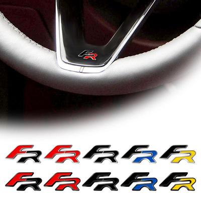 Металлический автомобильный стайлинг FR наклейка на руль значок эмблема для Ibiza Leon Alhambra Exeo Ateca Altea oledo Mii Formentor E-Racer