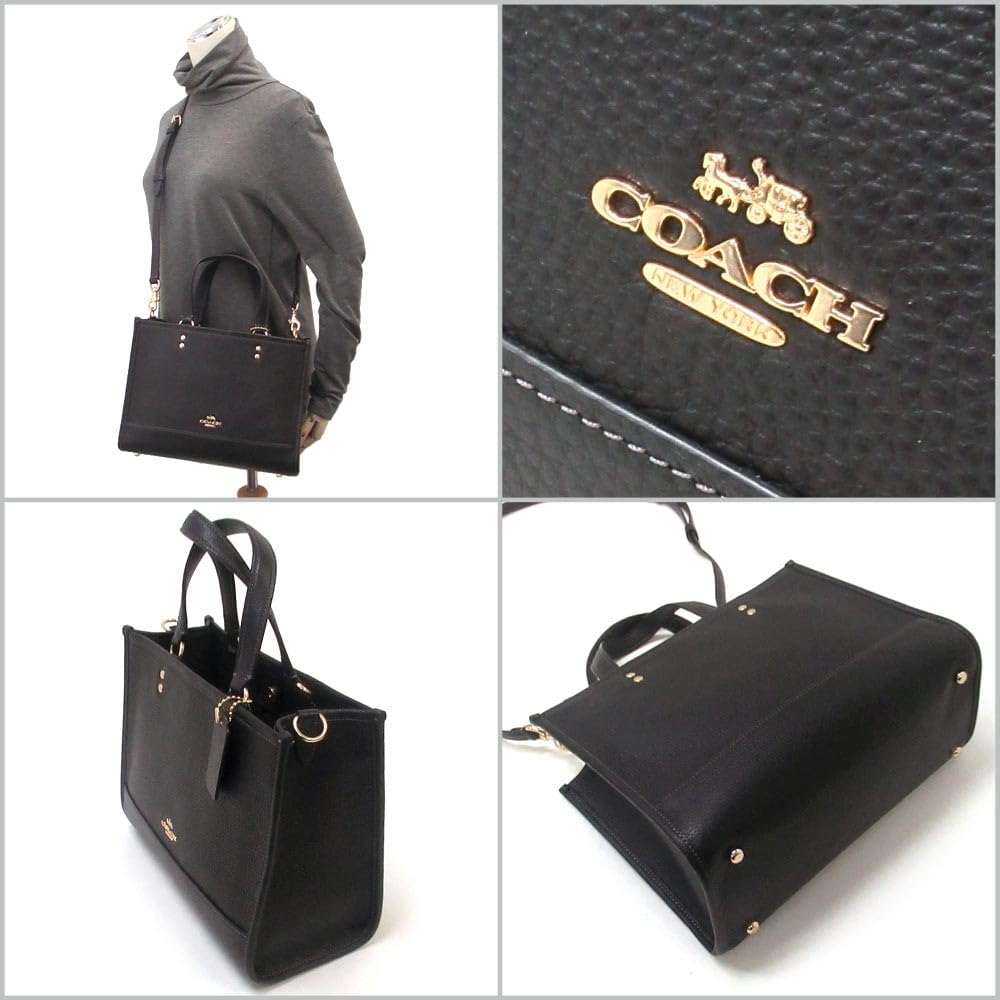 Кожаная сумка Outlet Dempsey Carryall 2WAY сумка через плечо CO976 IMBLK Продукт [Coach]