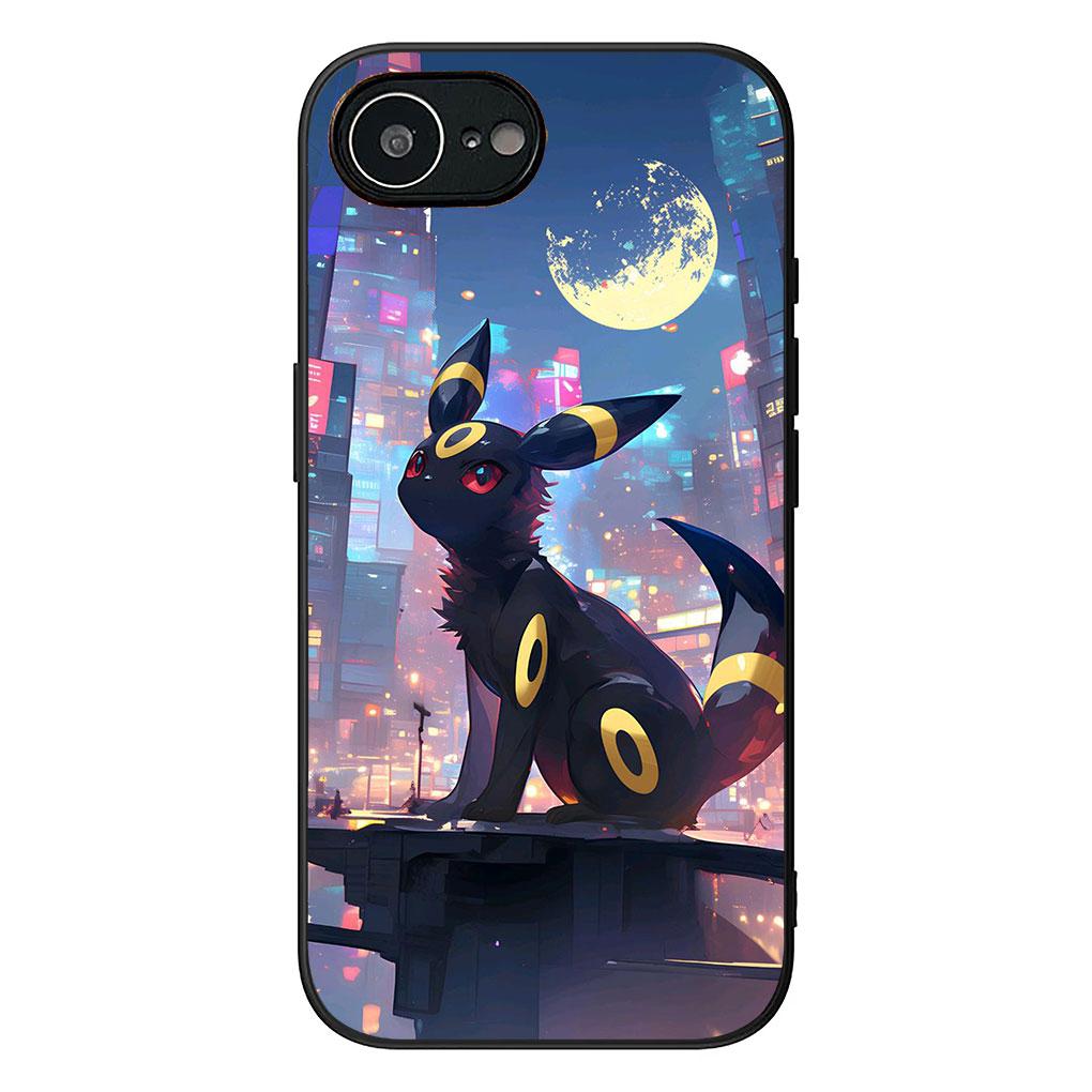Soft Phone Cover for Apple iPhone 17 16 14 15 Pro Max Plus 15+ 16E XR ProMax Air Case Espeon P-Pikachus Umbreon P-Pokemons