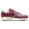 Patta X Nike Air Max 1 Rush Maroon Unisex Sneakers Red Metallic-Silver DO9549-001