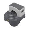 Kids Step Stool Double Antiskid Height Adjustable Widened Base Ergonomic Toddler Step Stool 2 Layer