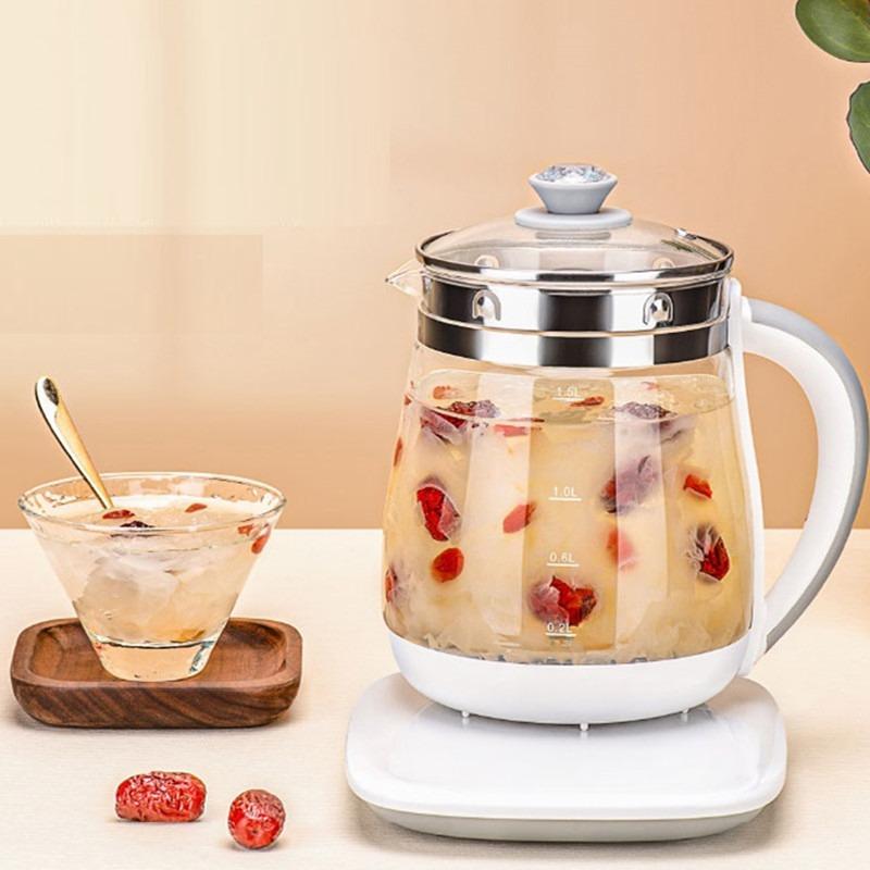 Fully Automatic Mini Multi Cooker Health Preserving Pot Household Electric Kettle Multifunctional Glass Electric Kettle Flower Tea Pot Tea Maker Gift