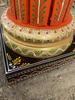 Hand Painted Wooden Chowki Pedestal Table | Indian Folk Art Statue Stand
