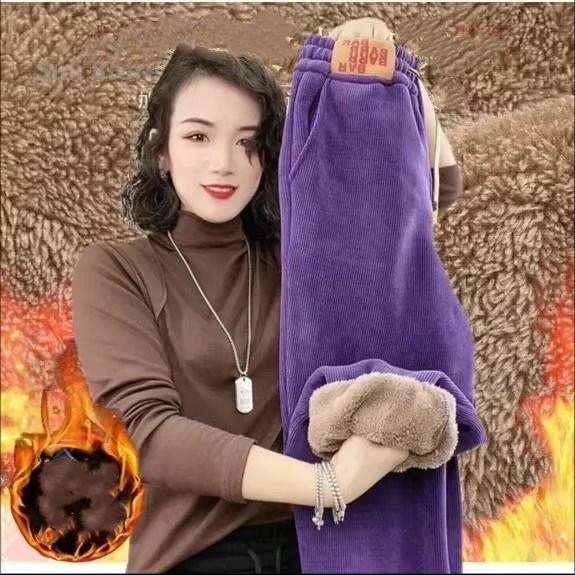 Супер толстые женские зимние плюшевые утолщенные теплые брюки свободные леггинсы повседневные спортивные брюки спортивные штаны женские джоггеры женские