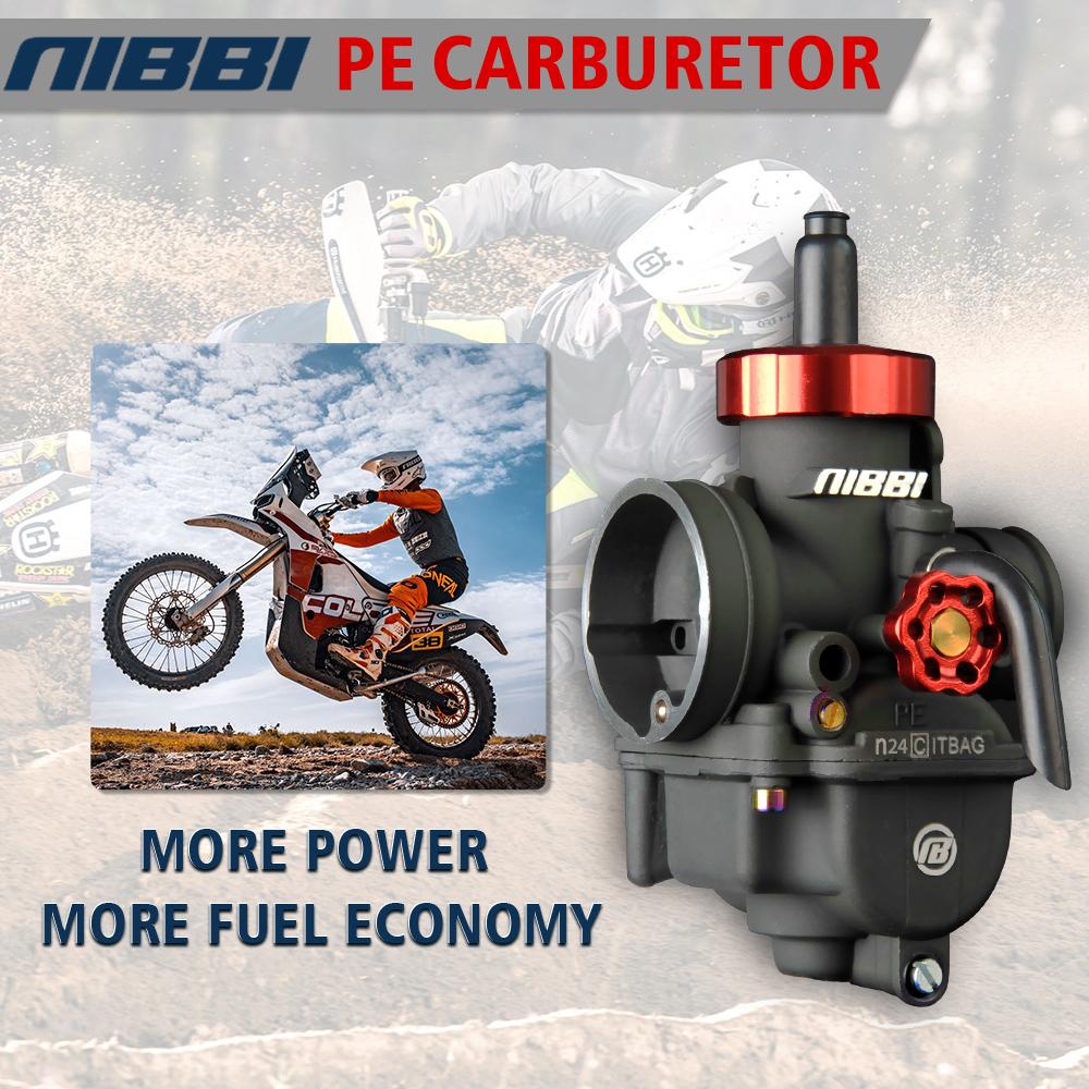 Новый карбюратор NIBBI 2T 4T для мотоцикла PE24/26/28/30 мм с жиклерами для YAMAHA KAWASAKI SUZUKI Apollo Питбайк Мини-байк
