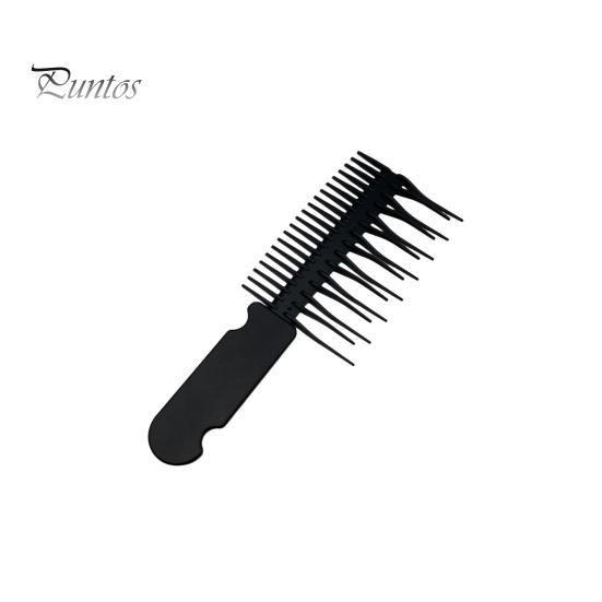 Anti-knotting Wet Hair Comb with Grooved Handle Fine Wide Teeth Anti-static Detangling Comb Men Women Short Long Curly Thin Thick Hair Detangler