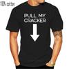 Короткий рукав плюс размер Pull My Cracker Рождественская футболка Рождественский подарок Футболка Забавный топ в подарок Мужская комедийная модная классическая футболка