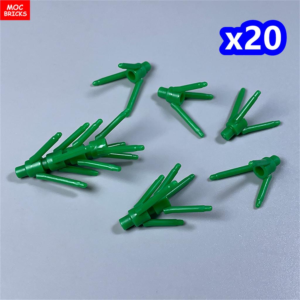200 шт./лот Детали MOC 24855 Стебель растения/цветка с нижним штырьком Для деталей конструктора DIY Рождественский подарок Игрушка