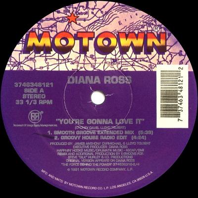 12-дюймовая пластинка DIANA ROSS - You're Gonna Love It 3746348121 MOTOWN 1991 US Танцевальная и Электронная Б/У