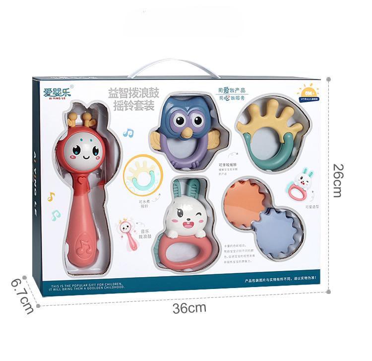 Детские игрушки, набор погремушек для рук, 3-6-12 месяцев, ручка для новорожденных, музыкальная погремушка, детские развивающие игрушки