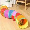 Collapsible S-Shape Cat Tunnel - Interactive Play Tube with Storage Bag, Multicolor Design for Cats, Small Dogs, Ferrets & Rabbits, Cat Tunnel Toy