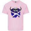 Scotland Flag Skull Scottish Biker Gothic Unisexs Light Cotton TShirt
