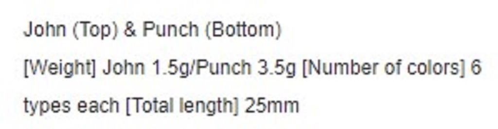 Rob Lure John 25 мм 1,5 грамма Плавающая приманка 02 (1707 г.)