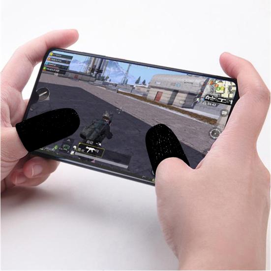 Thumb Protector Solid Fiber Touchscreen Finger Color Anti-sweat Sleeve for Game