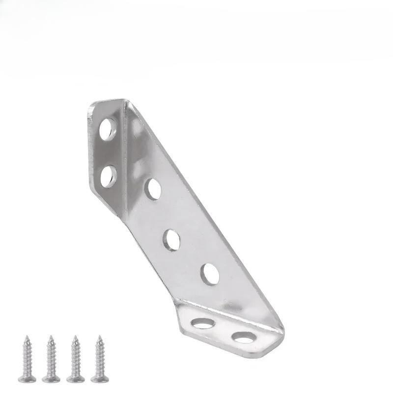 Fixing Shelf Bracket Angle Furniture Profile Door Cabinet Hardware Bed Frame Brackets Tool Stainless Steel Wall Shelves Iron