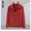 Fleece Jacket Men's Autumn and Winter Handsome Casual Polar Fleece Thickened Warm Couple's Large Size Loose Sweatshirt