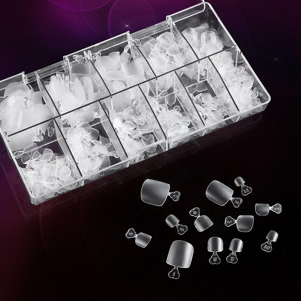 Полное покрытие накладных ногтей на ногах Мягкие накладные ногти Гелевые ногти для наращивания Накладные ногти на ногах Дома своими руками