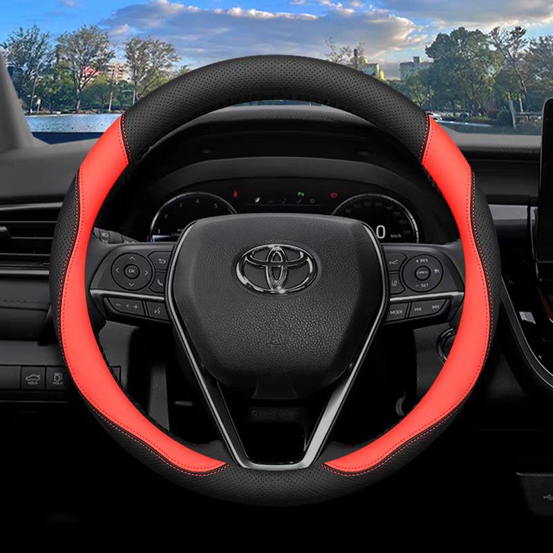 Чехол рулевого колеса Toyota Highlander из кожи Наппа: Дышащий, Нескользящий, Ультратонкий для моделей 2009-2026 гг.