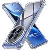 Прозрачный чехол из ТПУ для Vivo X200 Pro 5G Защитный чехол Четыре угла Противоударный бампер Coque Fundas