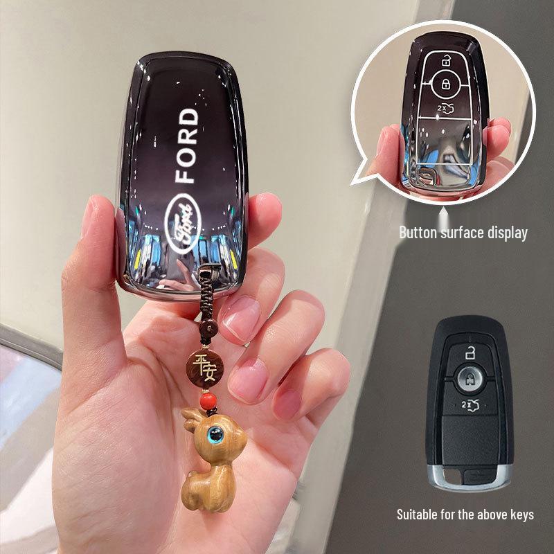 Ford Prado Key Cover: Durable, Anti-Drop Shell for Taurus, EcoSport - Creative Decoration